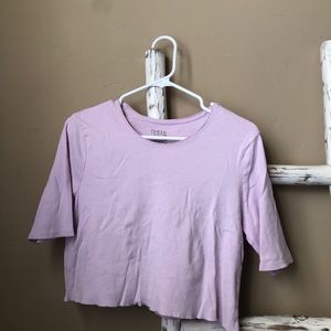 lavender trendy crop top!